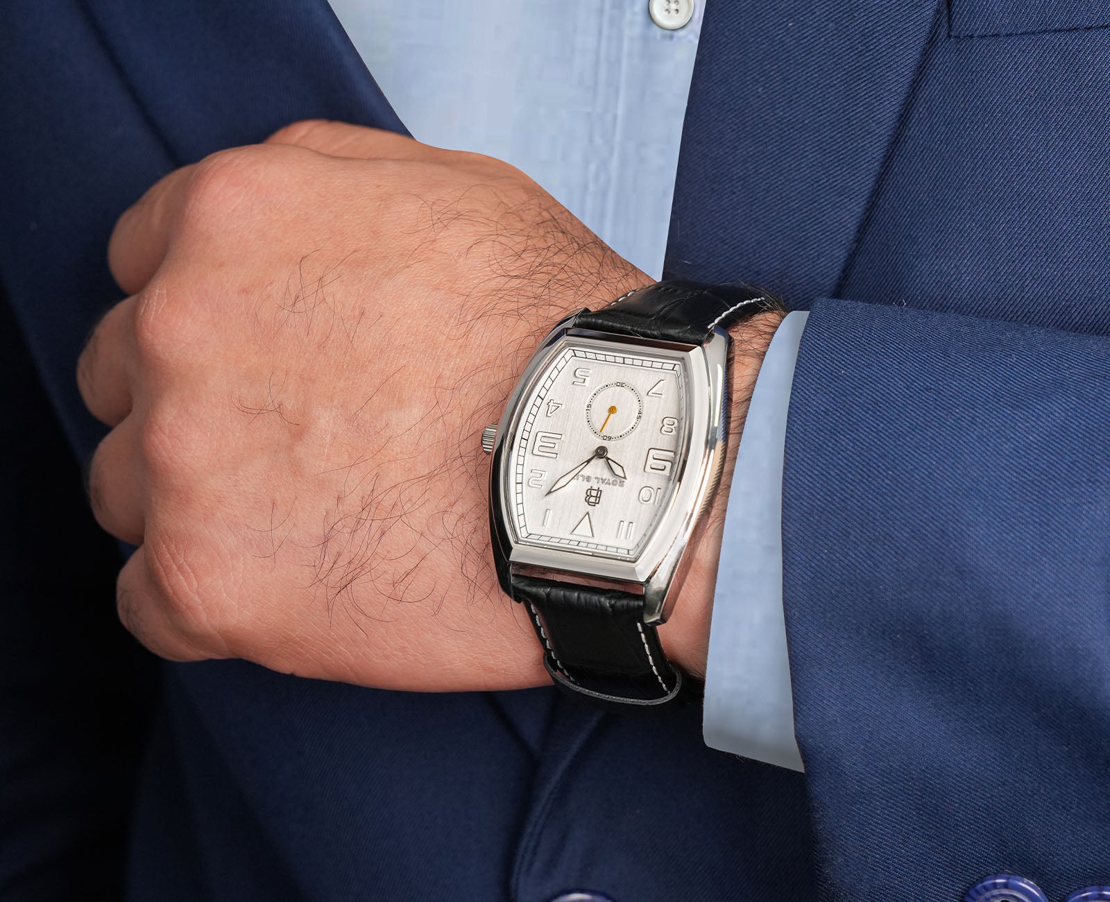 Royal Bliz Royal Edgy Watch in White Dial